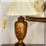 L13. Painted table lamp.